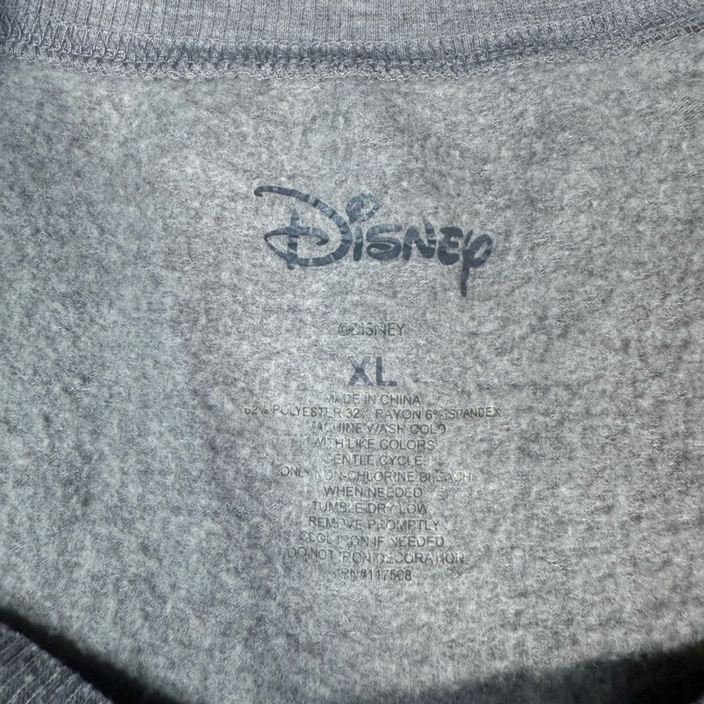 Disney Mickey Mouse Grey Sweatshirt Character Fashions, Size XL - Picture 2 of 5